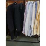 Qty of very good quality second hand gents clothing to include wool coat, jacket, qty of shirts