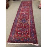 Heriz runner Persia 4.37 X 1.15 m