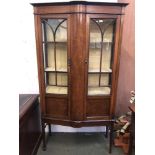 Display cabinet with 2 glazed doors 180H x 99W x 35D cm