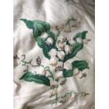 2 pairs of Lily of Valley Chintz curtains and pelmets