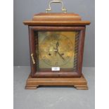 Wooden cased vintage striking mantel clock, the movement by FHS (Hermle)