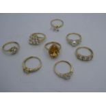 18ct ring gem set