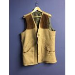 Tweed shooting waistcoat size XXL