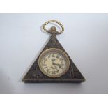 Brass cased masonic style pocket watch