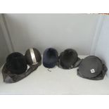 Qty of riding hats (auctioneer cannot guarantee any kite marks or safety requirements for these hats