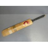 Cricket bat signed by Bob Willis