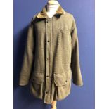 PJ Haggerty waterproof tweed shooting coat XL