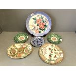 6 Oriental plates