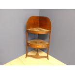 Mahogany corner wash stand