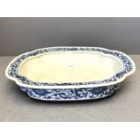 C19th Chinese blue & white jardiniere