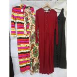 Quantity of designer vintage dresses: silk dress by Emilia Bellini, Florence (44); Lanvin, Paris,