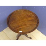 Small Regency tilt top table 71H x 49.5D cm