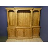 Large pine dresser/ bookcase