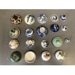 Collection of Chinese porcelain lids