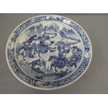 C19th Chinese blue & white plate