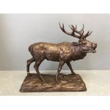 Cold painted figure of a stag