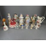 Quantity of China figurines and ornaments