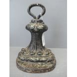 Victorian cast iron door stop 23H cm