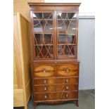 Mahogany Bookcase, Nineteenth Century. 220cmH - 104cm W - 46cm D