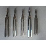 Assorted tuning forks