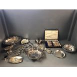 Quantity of silver plated items