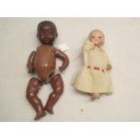 2 porcelain headed dolls by AM (Germany)