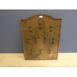 French Fleur De Lis fire back 64H x 50W cm ( came out of vendors house in France)
