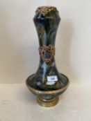 A Palais Royale vase with classical ribbon and swag Ormolu decoration 31cm H