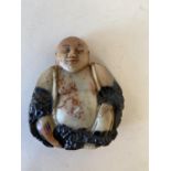 Oriental hard stone model of a seated Buddha PURCHASERS: PAYMENT BY BANK TRANSFER ONLY.