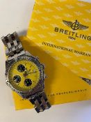 Breitling Chronomat Longitude 40mm Automatic (self-winding) watch, with the rare yellow face.