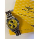 Breitling Chronomat Longitude 40mm Automatic (self-winding) watch, with the rare yellow face.