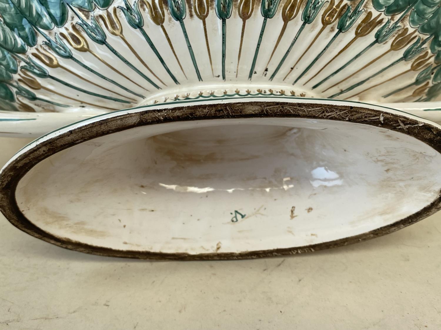 Large French early C19th French lidded tureen on a matching base by Veuve Perrin (1748-1803) - Image 8 of 8