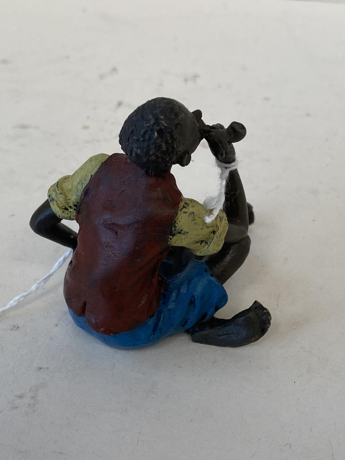 Cold painted man smoking pipe - Image 3 of 4