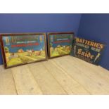 Three vintage metal signs, Condition - some wear to all 3 - see images