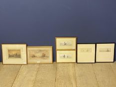 Qty of picture of shipping interest to include 2 watercolour, 1 signed lower left Dresden, 2