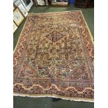 19th century Persian Mahal carpet - size. 3.00 x 2.21 m PURCHASERS: PAYMENT BY BANK TRANSFER ONLY.