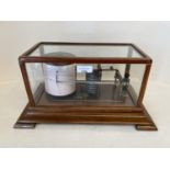 Mahogany glazed cased Barograph, no visible damage