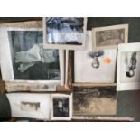Quantity of ephemera to include old black & white photos, news cuttings, see images
