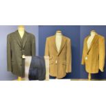 Saville Row, London, 3 pieces, grey flannel chalk stripe suit and two Austin Reed jackets CONDITION: