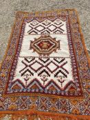 Vintage Moroccan rug - size. 2.20 x 1.47 m PURCHASERS: PAYMENT BY BANK TRANSFER ONLY. COLLECTIONS BY