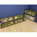 Six Framed and glazed Cecil Aldin prints, including titles "You Lucky Dog" "Mother Hen" "Mother