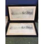 A print and photocopy of lot the same "to John Halliday Esq. Capt of HM ship, REPULSE, as a