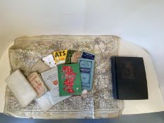 Stamp album and old maps CONDITION: clearance lot as found - see photos