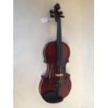 Good French violin circa 1800 by Didier Nicholas branded "A La Ville De Cremonne D. Nicolas Aine"