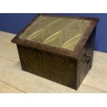 Brass coal box