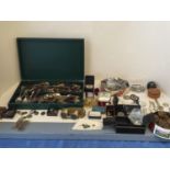 Large quantity of coins and collectable items, watches, lighters etc, to include half crowns,
