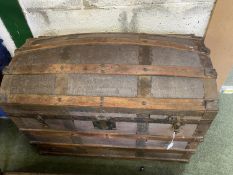 An old domed top trunk