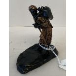 Cold painted figure of an Arab carrying a water bottle 9cm H CONDITION: General wear