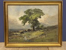 FRANK W FRANCIS CARTER (1870-1933) Oil on board country landscape 33cm x 44cm