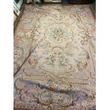 fine Aubusson carpet - size. 3.72 x 2.70 m PURCHASERS: PAYMENT BY BANK TRANSFER ONLY. COLLECTIONS BY